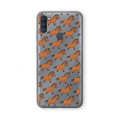 Pony: Samsung Galaxy A11 Transparant Hoesje