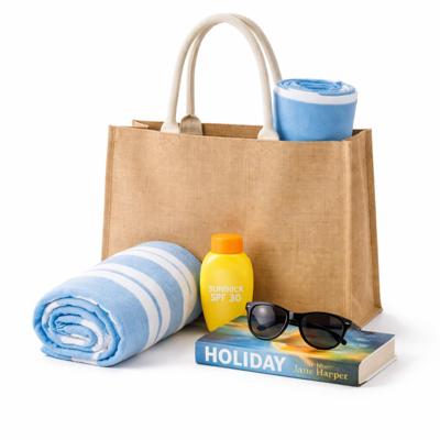 Jute boodschappen strandtas - 1x - beige - 42 x 36 cm - Strandartikelen beach bags/shoppers Jute boodschappen strandtas - 1x - beige - 42 x 36 cm - Strandartikelen beach bags/shoppers