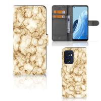 OPPO Find X5 Lite | Reno 7 5G | Bookcase | Marmer Goud