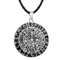 Viking Compass hanger zwart/zilver - Sieraden - Spiritueelboek.nl