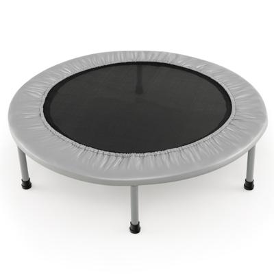 97 cm Opvouwbare Trampoline Mini-Opvouwbare Trampoline voor Kinderen Draagbare Fitnesstrampoline voor Binnen Grijs