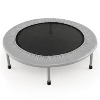 97 cm Opvouwbare Trampoline Mini-Opvouwbare Trampoline voor Kinderen Draagbare Fitnesstrampoline voor Binnen Grijs