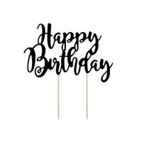 Taart decoratie Happy Birthday - thumbnail