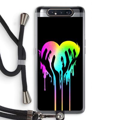 Hold My Heart: Samsung Galaxy A80 Transparant Hoesje met koord