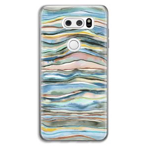 Watercolor Agate: LG V30 Transparant Hoesje