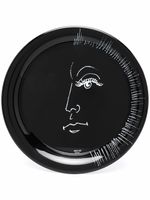 Fornasetti plateau imprimé en métal - Noir