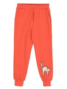 Mini Rodini pantalon de jogging Angry Cat - Rouge