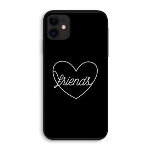 Friends heart black: iPhone 11 Biologisch afbreekbaar hoesje