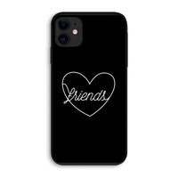 Friends heart black: iPhone 11 Biologisch afbreekbaar hoesje