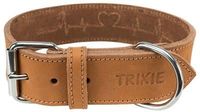 Trixie halsband hond rustic vetleer heartbeat bruin (38-47X4 CM)