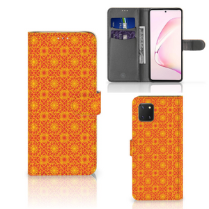 Samsung Note 10 Lite Telefoon Hoesje Batik Oranje