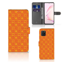 Samsung Note 10 Lite Telefoon Hoesje Batik Oranje - thumbnail