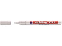 Viltstift edding 751 lakmarker rond wit 1-2mm