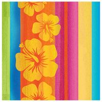 16x Hawaii/Hibiscus thema servetten 33 x 33 cm - thumbnail