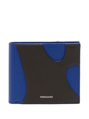 Ferragamo portefeuille pliant à empiècements - Marron