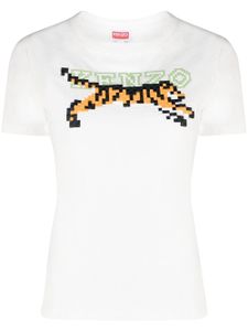 Kenzo t-shirt à broderies - Blanc