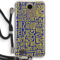 Majorelle Blue Print: LG K10 (2017) Transparant Hoesje met koord