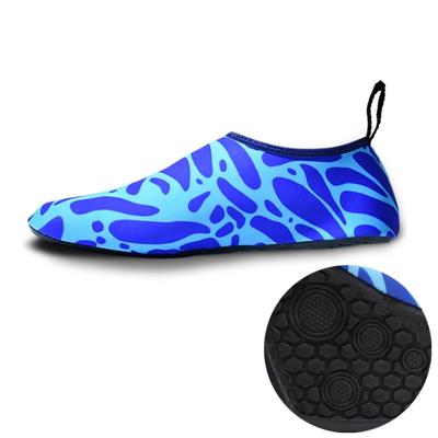 Antislip slijtage-weerstand van dikke rubberen zool duik schoenen en sokken één paar maat: M (dacht blauw)