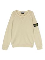 Stone Island Junior sweat à motif Compass signature - Tons neutres