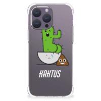 iPhone 15 Pro Max Stevig | Bumper Hoesje | Cactus Poo