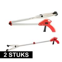 2x grijptang - opklapbaar - pick-up tang - 77 cm - tillen tot 2 kg 2x grijptang - opklapbaar - pick-up tang - 77 cm - tillen tot 2 kg
