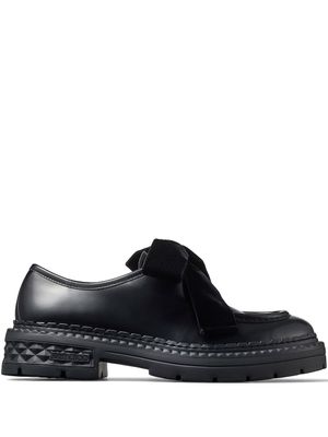 Jimmy Choo mocassins Marlow à détail de nœud - Noir