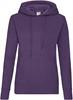 Fruit Of The Loom F409 Ladies´ Classic Hooded Sweat - Purple - XXL