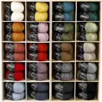 Creativ Company Wolgaren, l: 125 m, diverse kleuren, 20x10 bol/ 1 doos Creativ Company Wolgaren, l: 125 m, diverse kleuren, 20x10 bol/ 1 doos