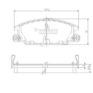 Nipparts Remblokset J3609004