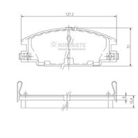 Nipparts Remblokset J3609004