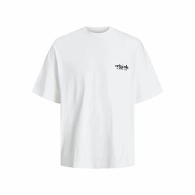 Heren-T-Shirt met Korte Mouwen Jack & Jones bari Back Wit Mannen - Maat: XL