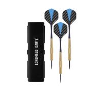 Engelhart Longfield games steeltip dartpijl set 22 gram goud/blauw 3 stuks