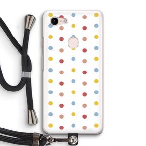 Bollen: Pixel 3 Transparant Hoesje met koord