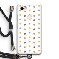 Bollen: Pixel 3 Transparant Hoesje met koord