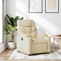 Relaxfauteuil Crme Stof