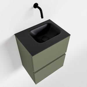 Toiletmeubel Mondiaz Ada | 40 cm | Meubelkleur Army | Lex wastafel Urban Links | Zonder kraangat