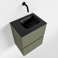 Toiletmeubel Mondiaz Ada | 40 cm | Meubelkleur Army | Lex wastafel Urban Links | Zonder kraangat