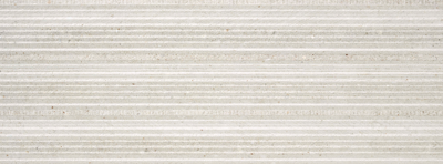 Wandtegel Glamstone light White relieve 33,3x90 rett