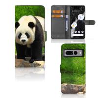 Google Pixel 7 Pro | Telefoonhoesje | Met pasjeshouder | Panda