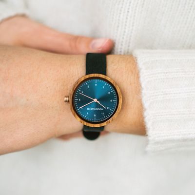 Houten Horloge Malmo Black Houten Horloge Malmo Black