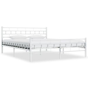 Bedframe metaal wit 160x200 cm