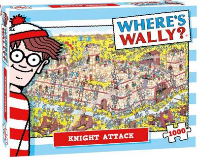 Puzzel Where's Wally Knight Attack 1000 st - Plenty gifts spellen