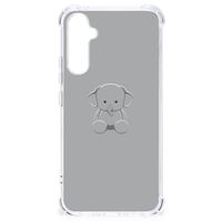 Samsung Galaxy A34 Stevig Bumper Hoesje Grijs Baby Olifant - thumbnail