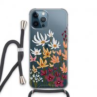 Painted wildflowers: iPhone 13 Pro Max Transparant Hoesje met koord