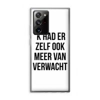 Meer verwacht: Samsung Galaxy Note 20 Ultra / Note 20 Ultra 5G Transparant Hoesje Meer verwacht: Samsung Galaxy Note 20 Ultra / Note 20 Ultra 5G Transparant Hoesje