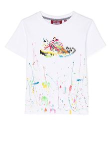 Mostly Heard Rarely Seen 8-Bit t-shirt mini Multi Neon Runner - Blanc