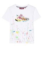 Mostly Heard Rarely Seen 8-Bit t-shirt mini Multi Neon Runner - Blanc