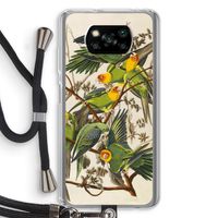 Carolinaparkiet: Xiaomi Poco X3 NFC Transparant Hoesje met koord