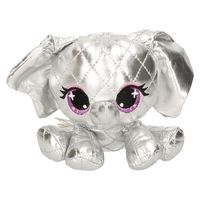 Pluche designer knuffel P-Lushes Pets olifant zilver 16 cm