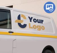 Aangepast bedrijfslogo sticker vrachtwagen en bestelwagen